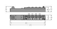 Moduł połączeniowy typu piconet do sieci Ethernet/IP SIPL-0404D-0004 - Turck
