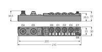 Moduł piconet samodzielny do magistrali PROFIBUS-DP SDPB-04A-1007 - Turck