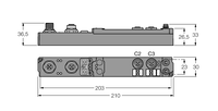 Moduł piconet samodzielny do magistrali PROFIBUS-DP SDPB-0002D-1002 - Turck