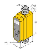 Element do pomiaru prędkości przepływu FCMI-15D12DYA4P-LIUP8X-H1141 - Turck