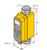 Element do monitorowania natężenia przepływu FTCI-18D15A4P-LI-UP8X-H1141 - Turck