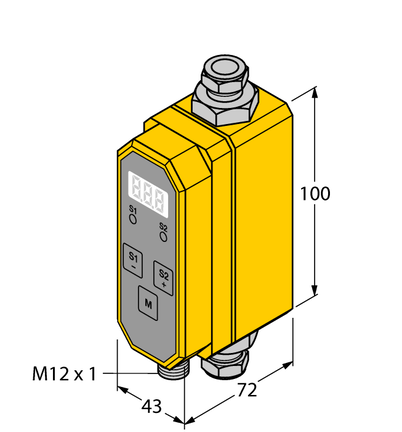 Element do pomiaru prędkości przepływu FCMI-3/8D08DYA4P-LI-UP8X-H1141 - Turck