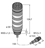 Oświetlenie sygnalizacyjne LED TL50BLRYGAQP - Turck