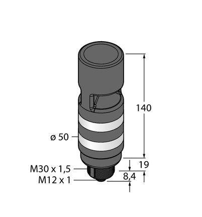 Oświetlenie sygnalizacyjne LED TL50BLGRAOS4Q - Turck