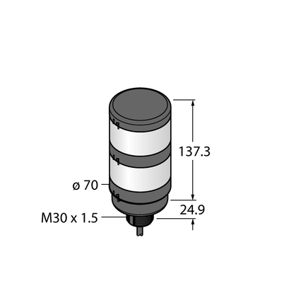 Oświetlenie sygnalizacyjne LED TL70GR - Turck