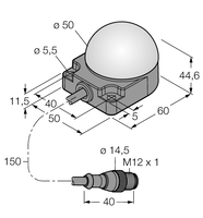 Oświetlenie sygnalizacyjne LED K50FLGRY6PQPMA - Turck