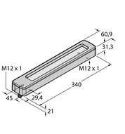 Oświetlenie liniowe LED WLC60CW340AR - Turck