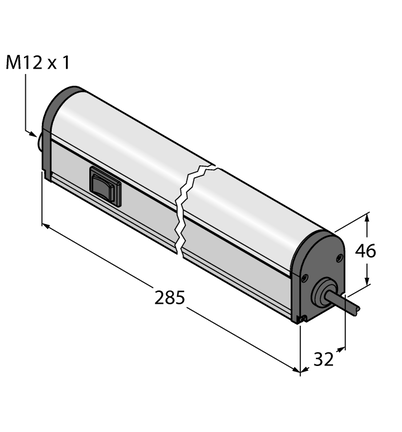 Oświetlenie liniowe LED WLB32C285PB - Turck