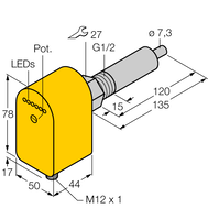 Kontrola przepływu FCS-G1/2A4P-LIX-H1141/L120 - Turck