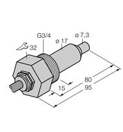 Kontrola przepływu FCS-G3/4A4-NAEX/L080/D100/D093 - Turck