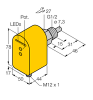 Kontrola przepływu FCS-G1/2A4P-2AP8X-H1140 - Turck