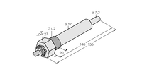 Kontrola przepływu FCS-G1/2HC4-NAEX0/L140/D024 5M - Turck