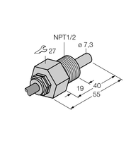 Kontrola przepływu FCS-N1/2A4-NAEX/D100 - Turck