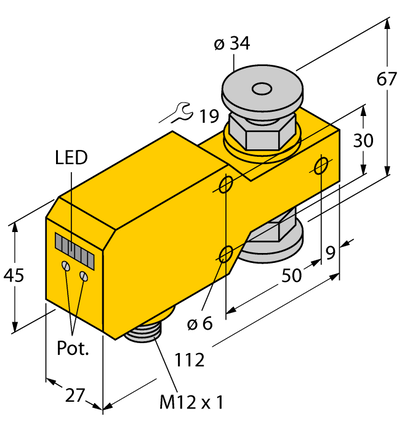 Kontrola przepływu FCI-34D10A4P-LIX-H1141 - Turck