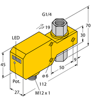 Kontrola przepływu FCI-D06CTP-ARX-H1140 - Turck