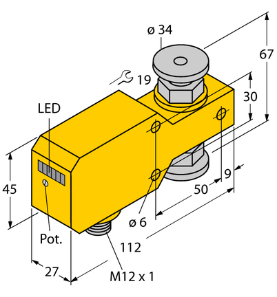 Kontrola przepływu FCI-34D10A4P-AP8X-H1141 - Turck