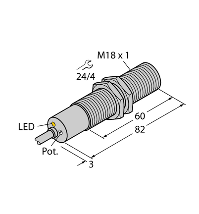 Kontrola przepływu FCS-M18-LIX - Turck