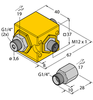Kontrola przepływu FCIC-G1/4A4P-PL-H1141/2.0 - Turck