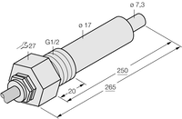 Kontrola przepływu FCS-G1/2A4-NAEX/L250 - Turck