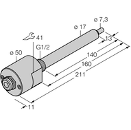 Kontrola przepływu FCS-G1/2A4-NAEX-SK/L160 - Turck