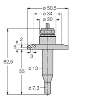 Kontrola przepływu FCS-50A4-NA/D014 - Turck