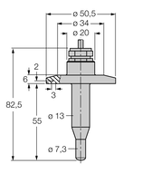 Kontrola przepływu FCS-50A4-NA/D014 - Turck