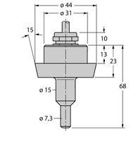 Kontrola przepływu FCS-DN25A4-NA/D100 - Turck