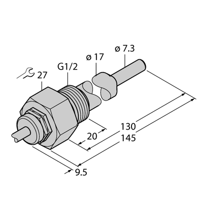 Kontrola przepływu FCS-G1/2A4-NAEX0/L130 - Turck