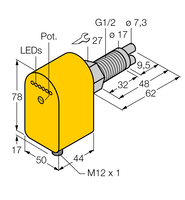 Kontrola przepływu FCS-GL1/2A2P-LIX-H1141/A - Turck