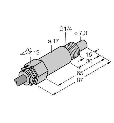 Kontrola przepływu FCS-G1/4A4-NAEX0/L065 - Turck