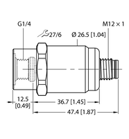 Przetwornik ciśnienia PT5V-1001-U1-H1143 - Turck