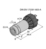 Przetwornik ciśnienia PT60R-2001-I2-DA91 - Turck