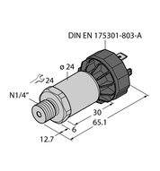 Przetwornik ciśnienia PT2000PSIG-2003-I2-DA91 - Turck