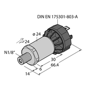 Przetwornik ciśnienia PT100PSIG-2014-I2-DA91 - Turck