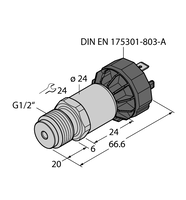 Przetwornik ciśnienia PT400R-2043-IX-DA91 - Turck