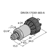 Przetwornik ciśnienia PT1A-1040-I2-DA91 - Turck