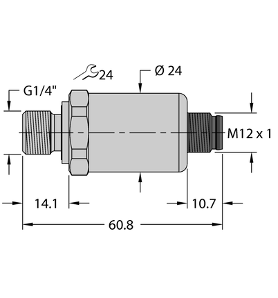 Przetwornik ciśnienia PT400R-2104-I2-H1143 - Turck