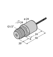 Przetwornik ciśnienia PT0.2V-1043-U1-WM0.5 - Turck