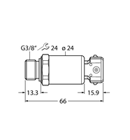 Przetwornik ciśnienia PT600R-2149-I2-AMP3J1 - Turck