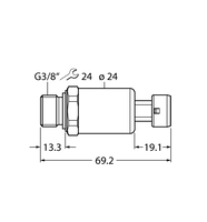 Przetwornik ciśnienia PT600R-2149-I2-MP11 - Turck