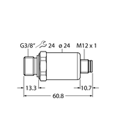 Przetwornik ciśnienia PT600R-2149-I2-H1143 - Turck