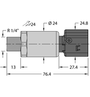 Przetwornik ciśnienia PT600R-2110-I2-KO28A2 - Turck