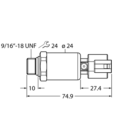 Przetwornik ciśnienia PT100R-2121-I2-DT043P - Turck
