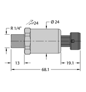 Przetwornik ciśnienia PT600R-2110-I2-MP11 - Turck
