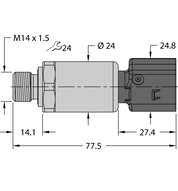Przetwornik ciśnienia PT600R-2119-I2-KO28A2 - Turck
