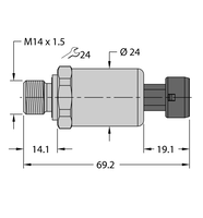 Przetwornik ciśnienia PT600R-2119-I2-MP11 - Turck