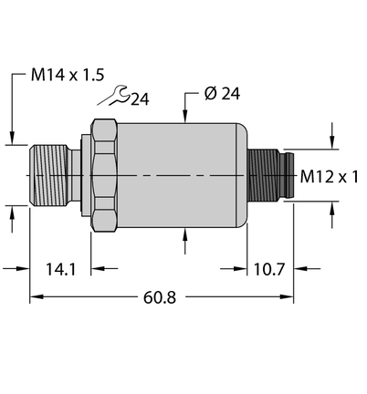 Przetwornik ciśnienia PT100R-2119-I2-H1143 - Turck