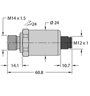 Przetwornik ciśnienia PT100R-2119-I2-H1143 - Turck