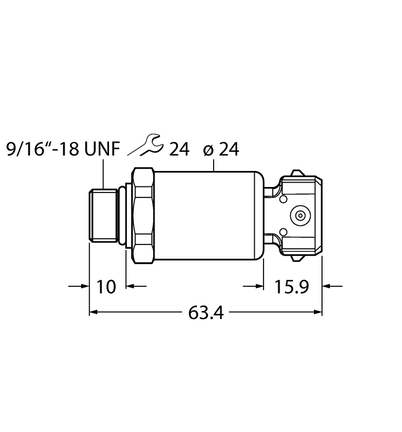 Przetwornik ciśnienia PT600R-2121-I2-AMP3J1 - Turck