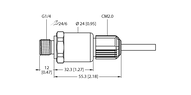 Przetwornik ciśnienia PT1A-1004-I2-CM2.0/O - Turck